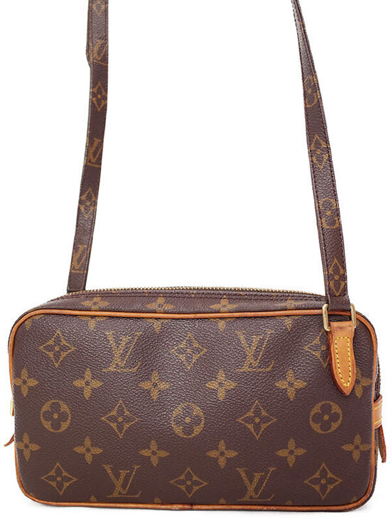 Louis Vuitton Handbags - Louis Vuitton Monogram Pochette Marly Shoulder Bag Canvas Leather Brown